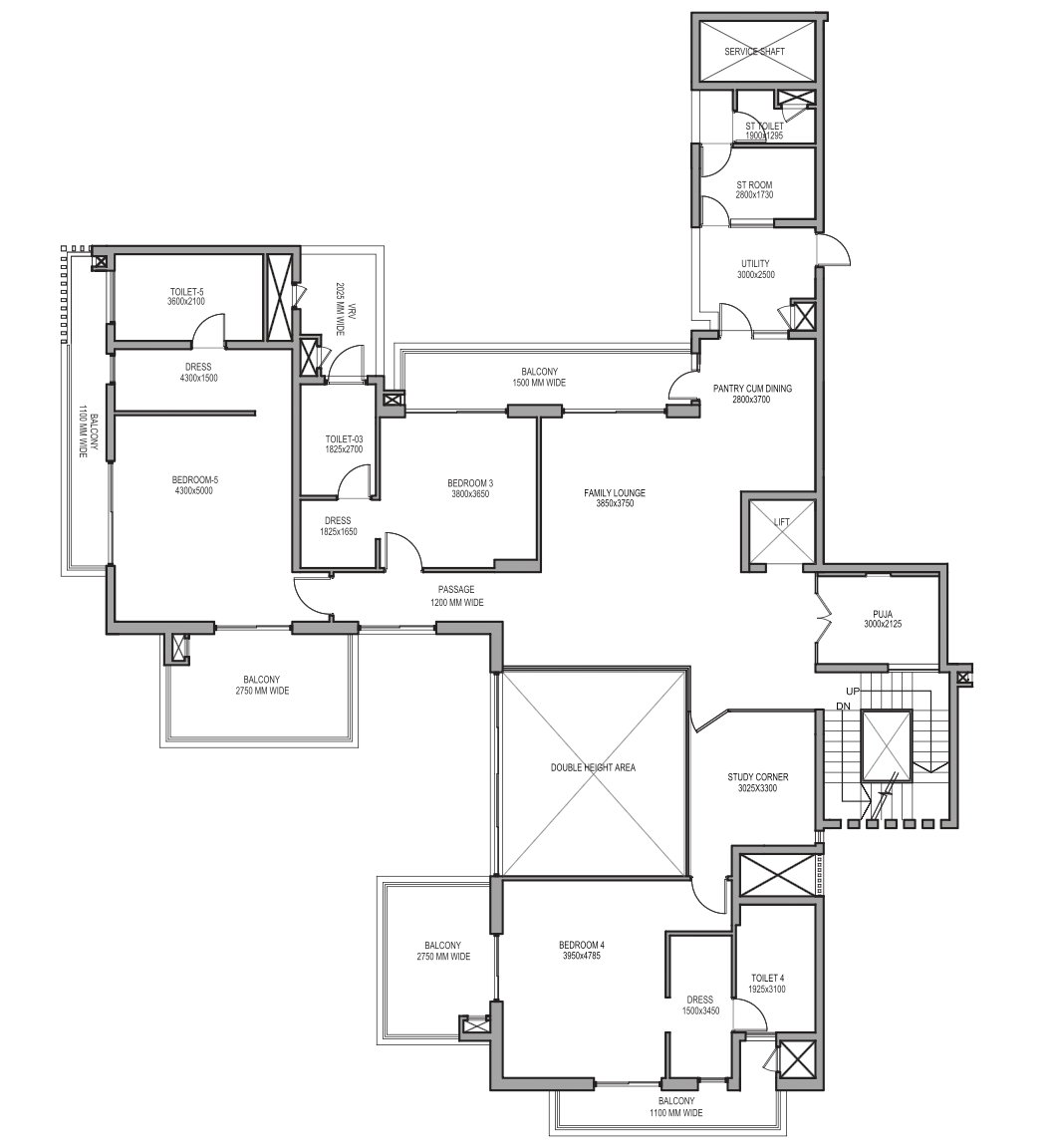 Skyvilla 1 (Level 2) Tower 1/3